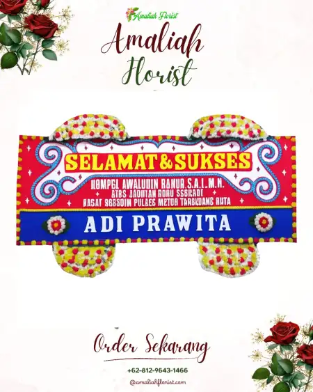 Papan Bunga Ucapan Selamat Slogo